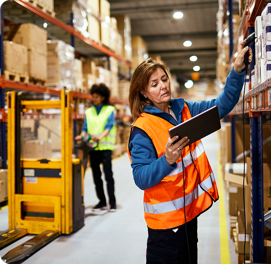 Industrial warehouse operative