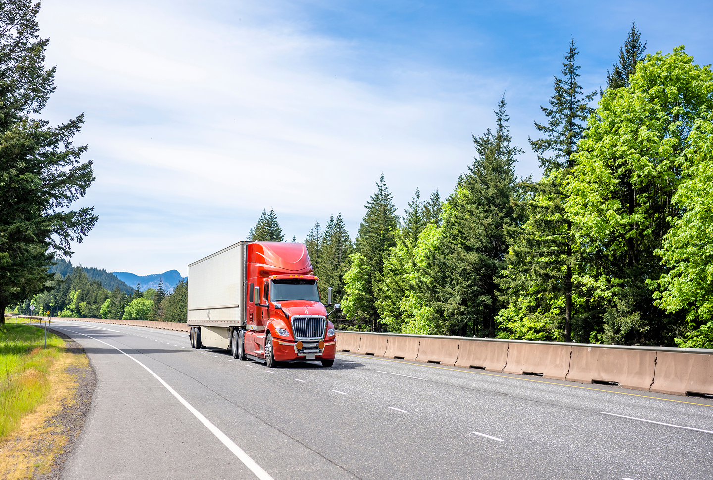 Lorry on a UK road